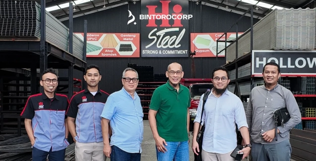 Kunjungan Manajemen Bintoro Corp ke Gudang Besi Hi Steel