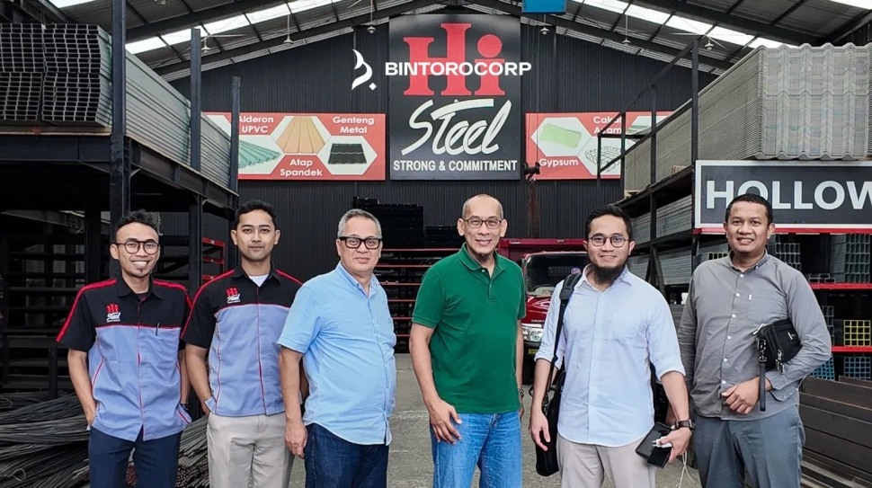 Kunjungan Manajemen Bintoro Corp ke Gudang Besi Hi Steel